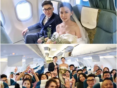 'Đám cưới trên mây' và hành trình tổ chức hôn lễ đặc biệt trên chuyến bay của Vietnam Airlines