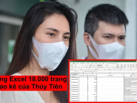 Đã xuất hiện file Excel 18.000 trang sao kê của Thuỷ Tiên để mạnh thường quân dễ dàng 'tra cứu'