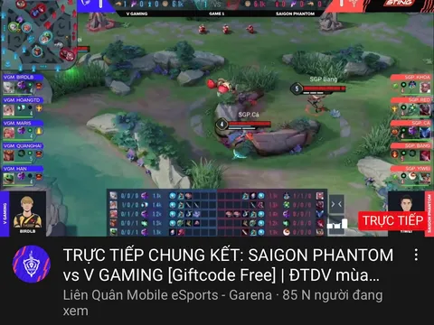 Trực tiếp: Saigon Phantom vs V Gaming ĐTDV mùa đông 2021
