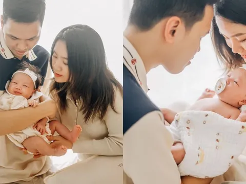 Chim Sẻ Đi Nắng hạnh phúc mừng đầy tháng con gái, Duy Mạnh cùng hội bạn thân ùa vào chúc mừng 