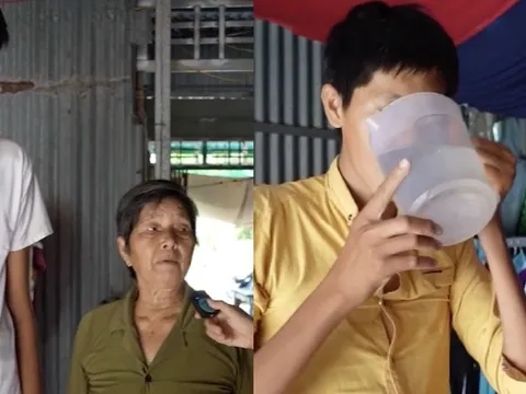 Chàng trai cao trên 2m uống nước nhiều hơn ăn cơm