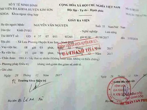 Người đàn ông 55 tuổi ra viện với chẩn đoán… “sảy thai tự nhiên”