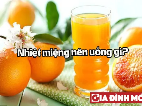 Nhiệt miệng nên uống gì để nhanh khỏi?