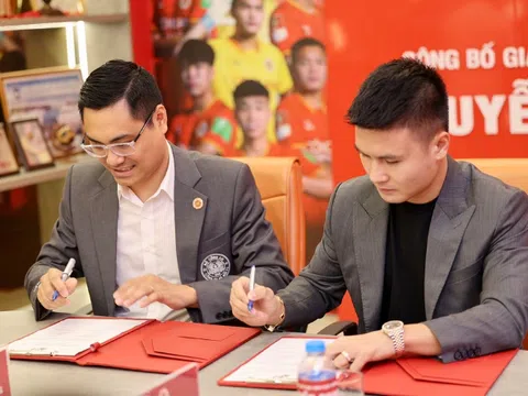 Quang Hải ký hợp đồng mới, ở lại CLB Công an Hà Nội tới năm 2027