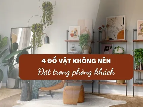 4 đồ vật không nên đặt trong phòng khách để tránh phạm phong thủy của gia chủ