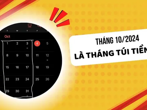 Netizen rần rần chia sẻ “tháng túi tiền 10/2024” 823 năm mới có 1 lần