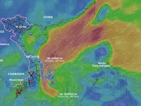 Dự báo mới nhất về vị trí và đường đi của bão số 10 Pabuk