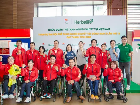 Herbalife Việt Nam đồng hành cùng Ủy Ban Paralympic Việt Nam tổ chức Lễ Xuất Quân của Đoàn Thể Thao Người Khuyết Tật Việt Nam tham dự ASEAN Para Games lần thứ 13 tại Thái Lan