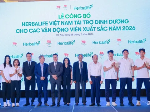 Herbalife Việt Nam tiếp tục tài trợ sản phẩm dinh dưỡng  cho các vận động viên xuất sắc Việt Nam năm 2026