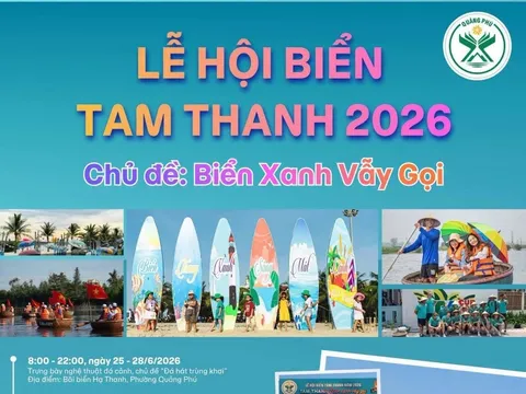 Sôi động Lễ hội biển Tam Thanh 2026 bên dòng Trường Giang