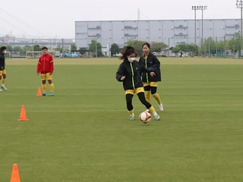 ĐT nữ Việt Nam tập luyện dưới thời tiết khắc nghiệt, chuẩn bị cho trận đấu tiếp theo tại Nhật Bản