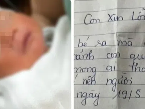 Xót xa dòng thư viết vội của người mẹ bỏ rơi con trai dưới gầm cầu ở Thái Bình
