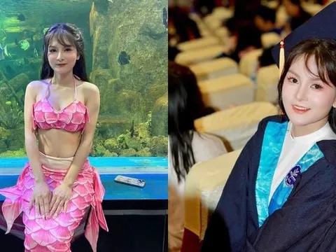 Nữ thạc sỹ xinh đẹp kể chuyện vui buồn nghề làm nàng tiên cá trong thủy cung