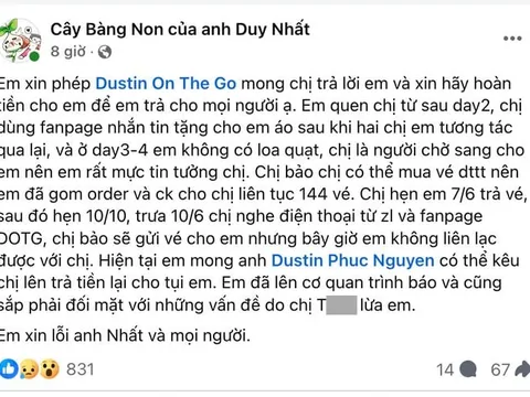 Lùm xùm nghi vấn lừa đảo hàng trăm triệu tiền vé trước thềm concert Chông Gai