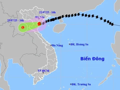 Ba giờ qua bão Wipha ít di chuyển, vẫn mạnh cấp 8 giật cấp 10