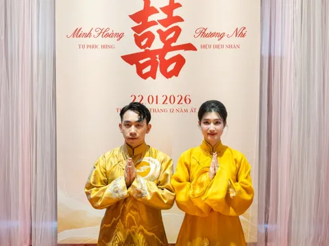 Hé lộ bên trong lễ hằng thuận của Phương Nhi và Minh Hoàng: Rước dâu bằng xe VF9 mui trần, cặp đôi tình tứ không rời