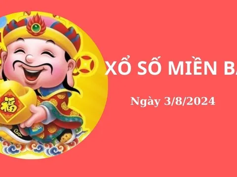 Kết quả xổ số miền Bắc hôm nay – Trực tiếp XSMB 3/8/2024 – KQXS, XSMB Thứ Bảy ngày 3/8/2024