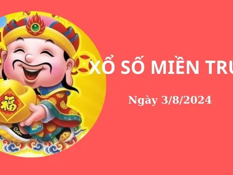 Kết quả xổ số miền Trung hôm nay – Trực tiếp XSMT 3/8/2024 – KQXS, XSMT Thứ Bảy 3/8/2024.