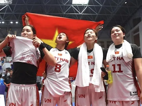 Bóng rổ Việt Nam giành huy chương vàng lịch sử ở SEA Games 32