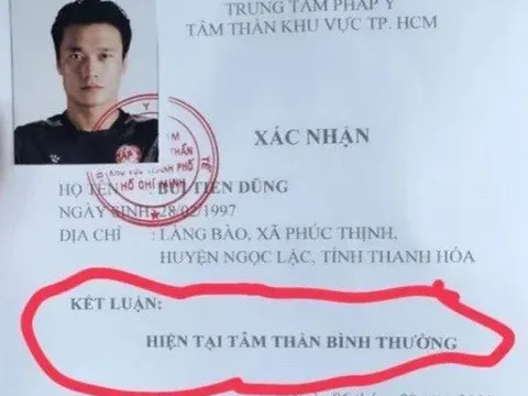 Lý do thủ môn Bùi Tiến Dũng đi khám sức khỏe tâm thần