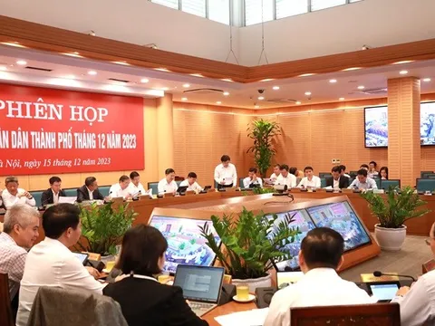 Phiên họp UBND thành phố Hà Nội thường kỳ tháng 12/2023