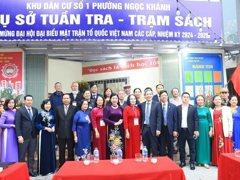 Khánh thành Trụ sở tuần tra và Trạm sách Khu dân cư số 1, phường Ngọc Khánh