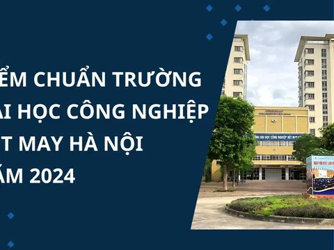 Điểm chuẩn Trường Đại học Công nghiệp Dệt may Hà Nội năm 2024