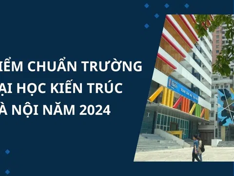Điểm chuẩn Trường Đại học Kiến trúc Hà Nội nam 2024