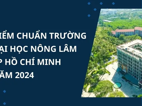 Điểm chuẩn trường Đại học Nông Lâm TP Hồ Chí Minh năm 2024