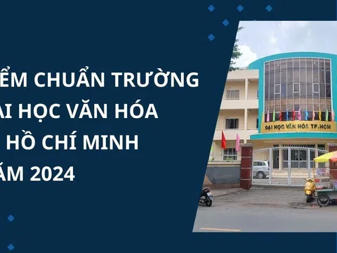 Điểm chuẩn trường Đại học Văn hóa TP Hồ Chí Minh năm 2024