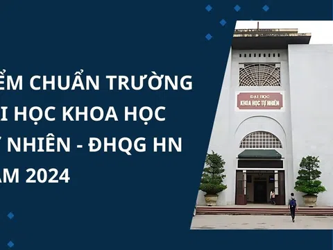 Điểm chuẩn trường Đại học Khoa học Tự nhiên - ĐH Quốc gia HN năm 2024