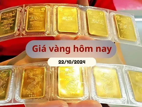 Giá vàng hôm nay 22.10.2024: Vàng thế giới tăng vọt lên đỉnh mới