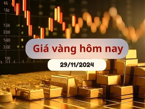 Giá vàng hôm nay 29/11/2024: Tiếp đà phục hồi