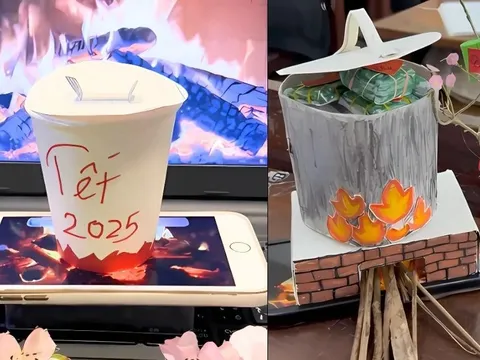 Trào lưu nấu bánh chưng online viral trên TikTok dù 7 tuần nữa mới đến Tết