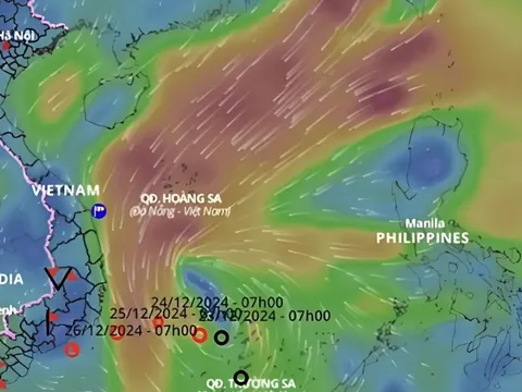 Dự báo thời điểm áp thấp nhiệt đới khả năng mạnh thành bão