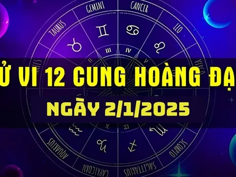 Tử vi 12 cung hoàng đạo hôm nay 2/1/2025: Xử Nữ mất kiểm soát, Ma Kết chinh phục