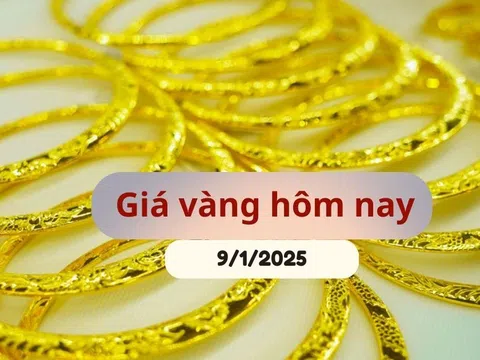 Giá vàng hôm nay 9/1/2025: Vọt tăng dựng đứng