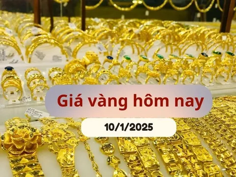 Giá vàng hôm nay 10/1/2025: Tăng 3 ngày liên tiếp