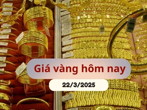 Giá vàng hôm nay (chiều 22-3): Vàng trong nước đồng loạt giảm mạnh