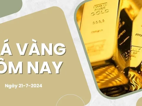 Giá vàng hôm nay ngày 21/7/2024: Vàng nhẫn tiếp tục giảm