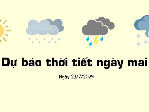 Dự báo thời tiết chi tiết các khu vực trên cả nước đêm 22/7 và ngày 23/7/2024