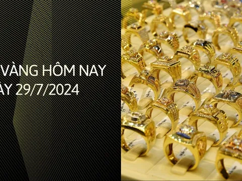 Giá vàng hôm nay ngày 29/7/2024: Vàng nhẫn 9999 tăng mạnh