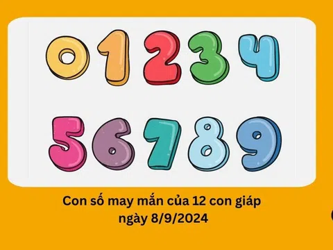 Con số may mắn của 12 con giáp hôm nay ngày 8/9/2024