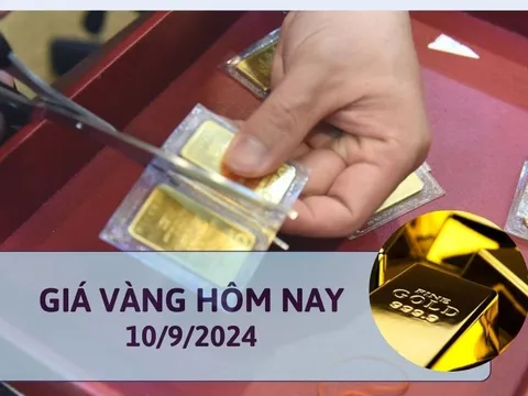 Giá vàng hôm nay 10/9/2024: Vàng thế giới tăng nhẹ, vàng trong nước điều chỉnh