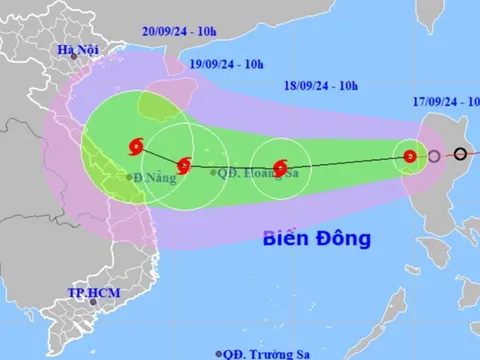 Áp thấp nhiệt đới vào Biển Đông, sắp mạnh lên thành bão số 4, di chuyển rất phức tạp