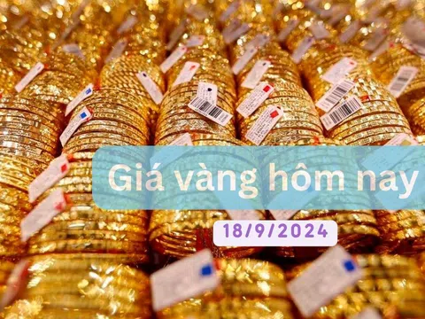 Giá vàng hôm nay ngày18/9: Giảm mạnh bất ngờ