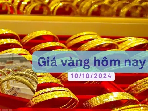 Giá vàng sáng ngày 10/10: Vàng nhẫn tiếp tục giảm sâu