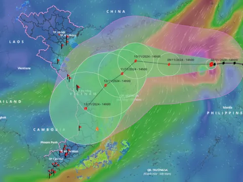 Bão Yinxing giật cấp 17 vào Biển Đông, diễn biến rất khó lường
