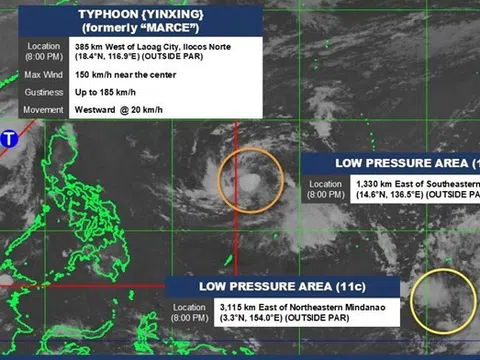 Biển Đông gánh 2 siêu bão và 1 bão cuồng phong