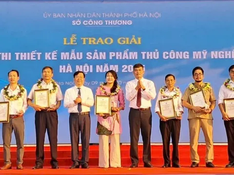Trao giải cuộc thi thiết kế mẫu sản phẩm thủ công mỹ nghệ Hà Nội 2025